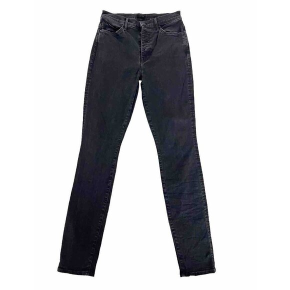 Mother The Pixie Swooner Skimp Women's Sz 26 Black Not Guilty High Rise Jeans - Picture 2 of 12